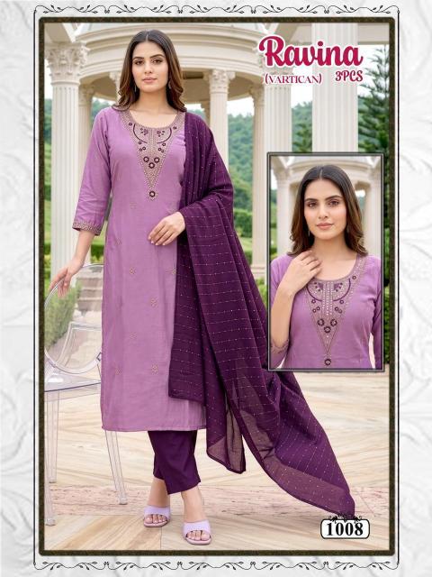Desi kudi ravina 3pcs bani kurtis wholesale